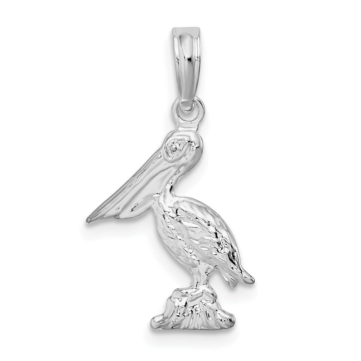 Sterling Silver 3D Pelican Pendant
