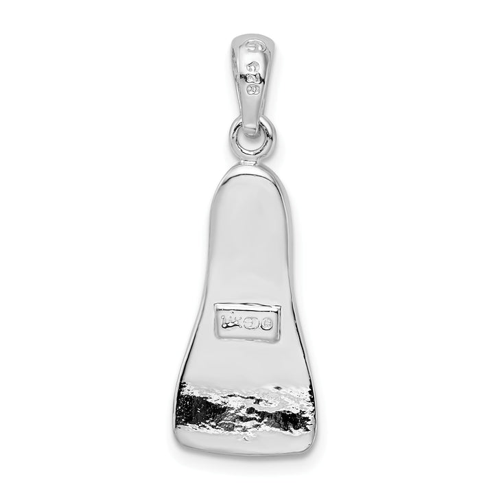 Sterling Silver 3D Scuba Flipper Pendant