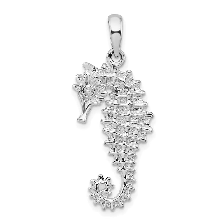 Sterling Silver 3D Sea Horse Pendant