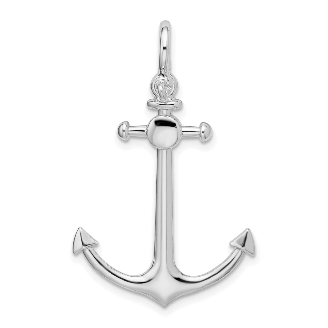 Sterling Silver 3D Small Anchor Pendant