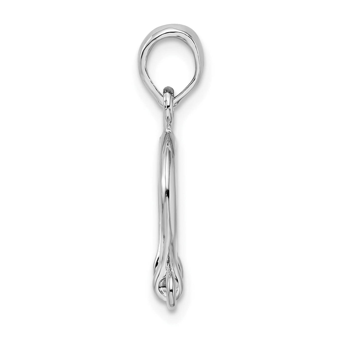 Sterling Silver 3D Small Shackle Link Pendant