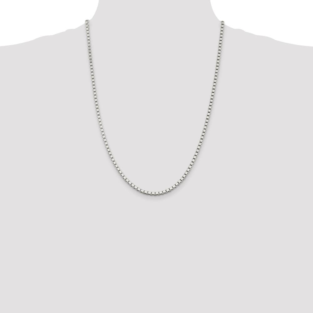Sterling Silver 3mm Box Chain Size 24