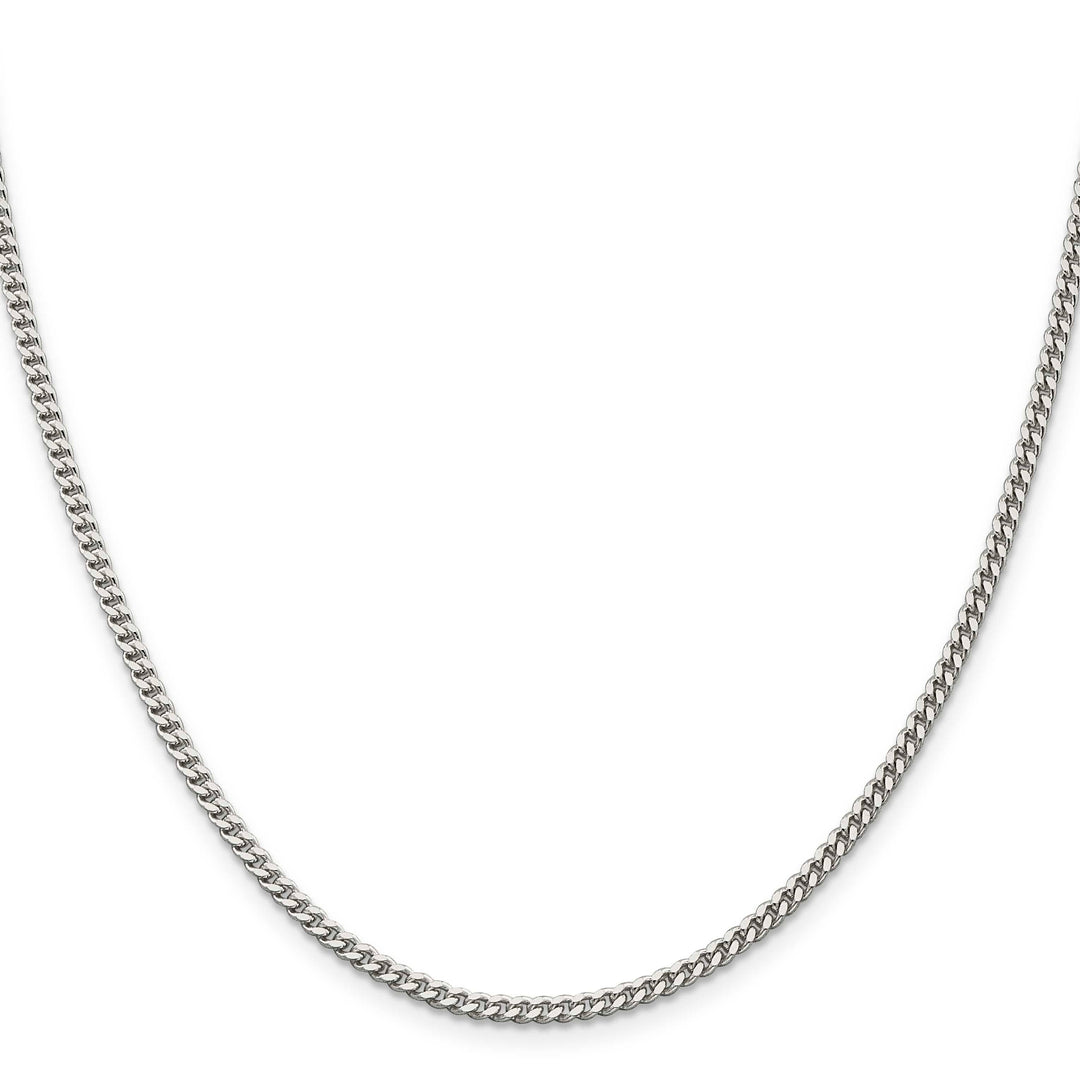 Sterling Silver 3mm Curb Chain 36 Inch