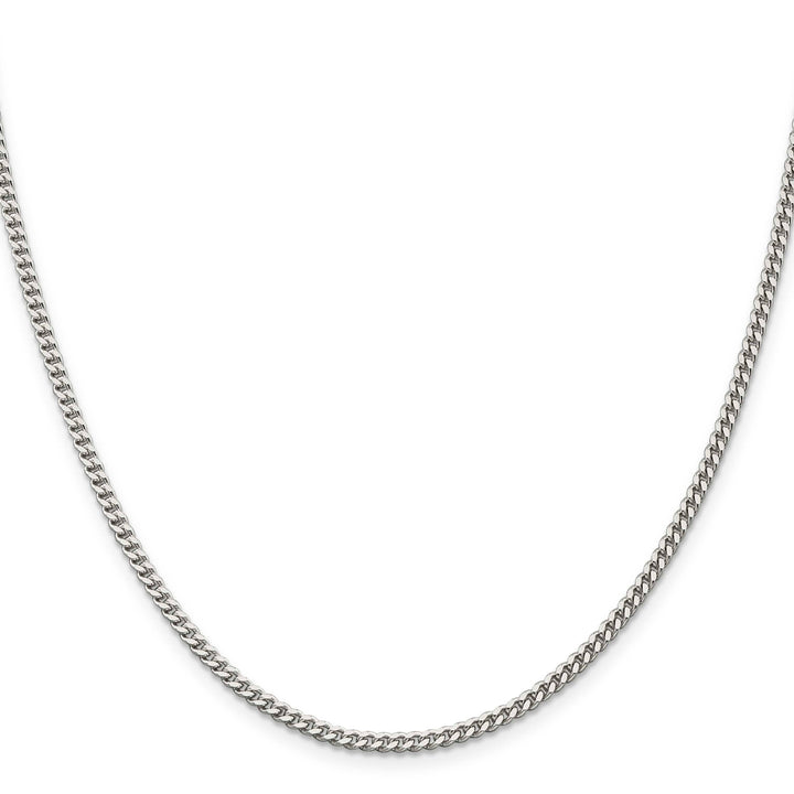 Sterling Silver 3mm Curb Chain 36 Inch