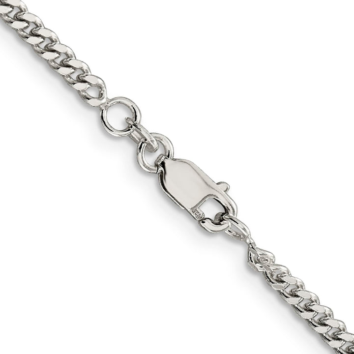 Sterling Silver 3mm Curb Chain 36 Inch
