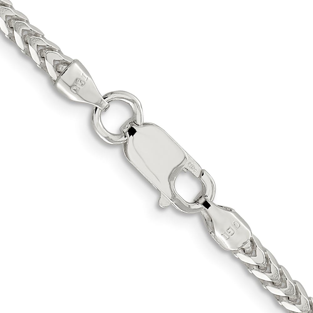 Sterling Silver 3mm D.C. Square Franco Chain