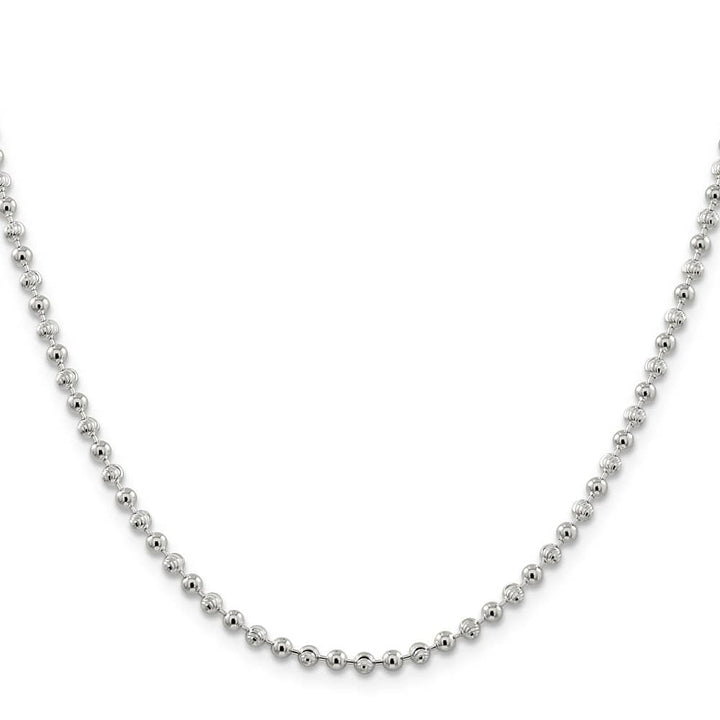 Sterling Silver 3mm Fancy Beaded Chain