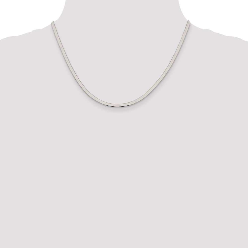 Sterling Silver 3mm Magic Herringbone Chain Size 18