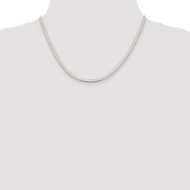Sterling Silver 3mm Magic Herringbone Chain Size 18