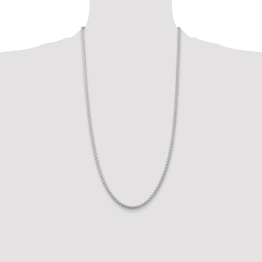Sterling Silver 3mm Round Spiga Chain