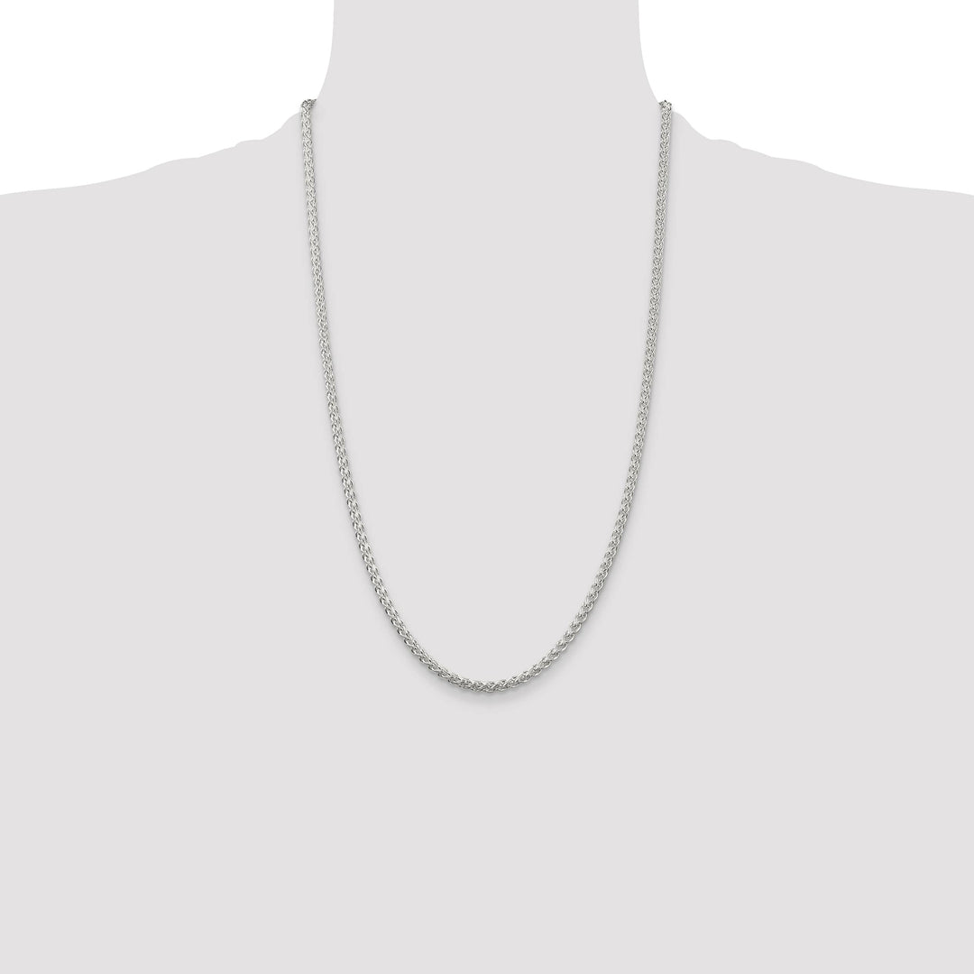 Sterling Silver 3mm Round Spiga Chain