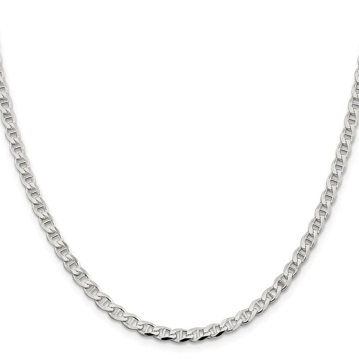 Sterling Silver 4.0mm D.C. Flat Anchor Curb Chain