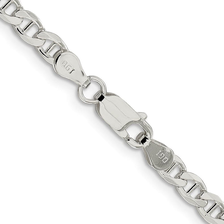 Sterling Silver 4.0mm D.C. Flat Anchor Curb Chain