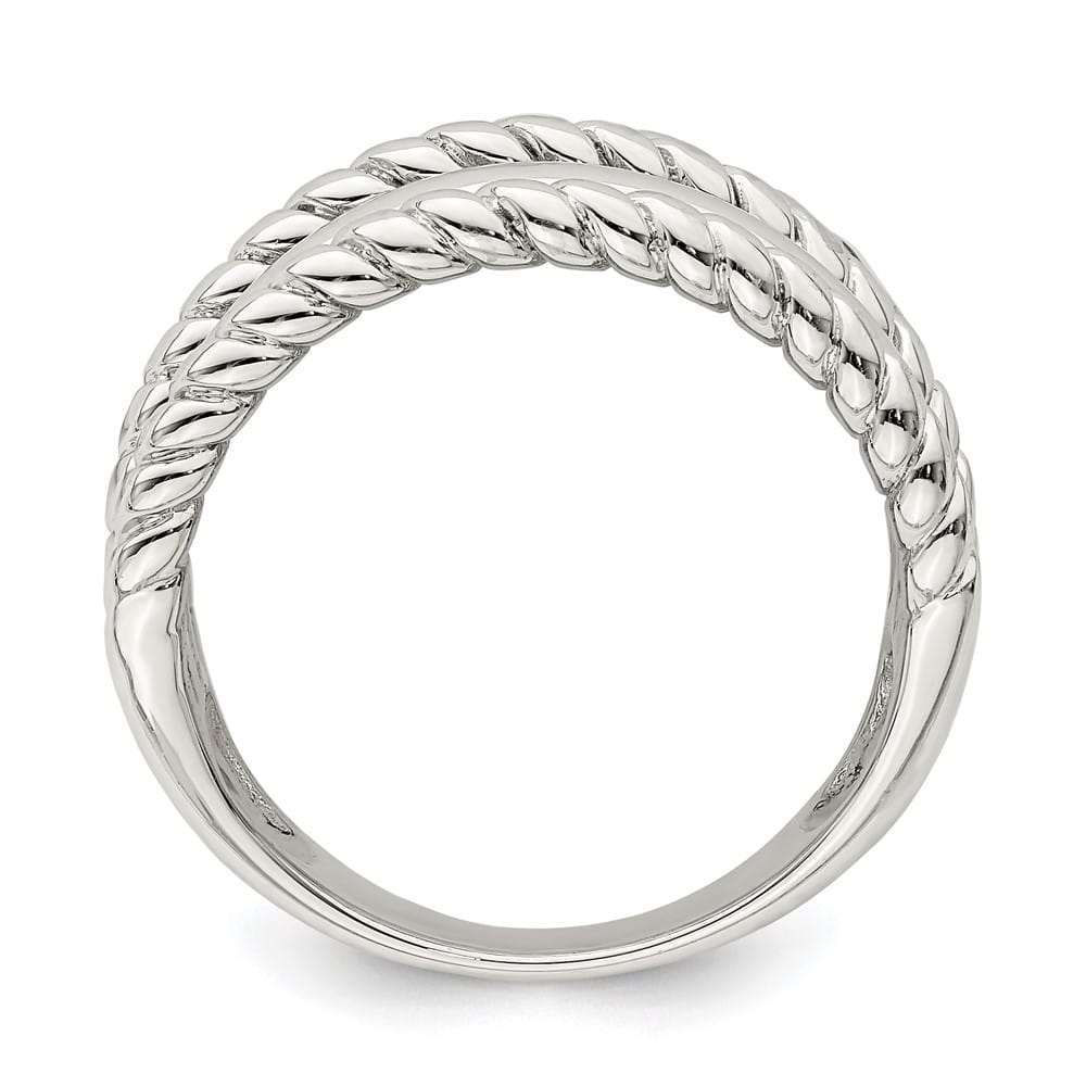 Sterling Silver 4.1 mm Polished Fancy Ring