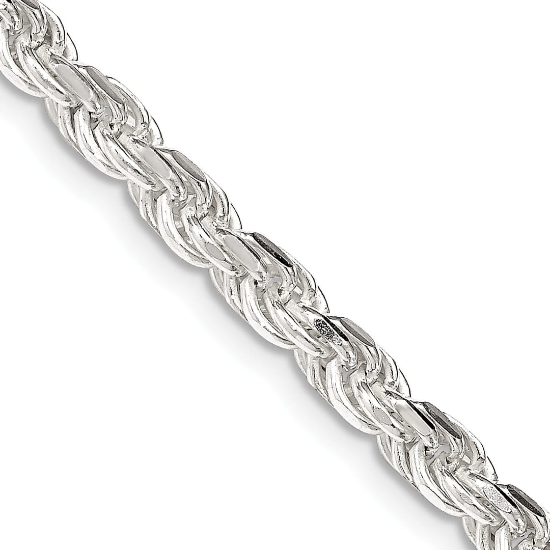 Sterling Silver 4.25mm D.C. Rope Chain