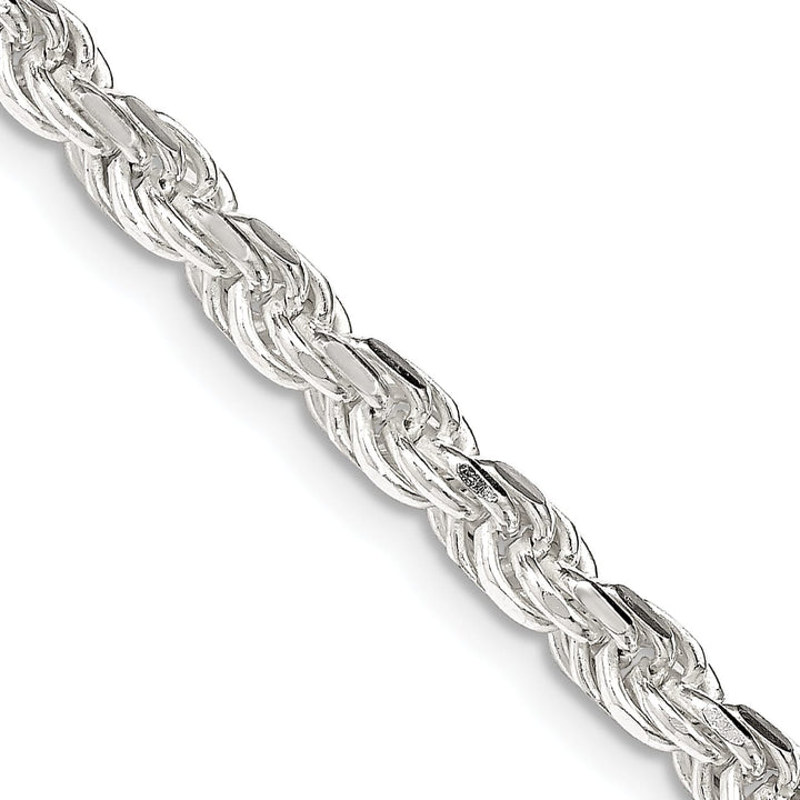 Sterling Silver 4.25mm D.C. Rope Chain