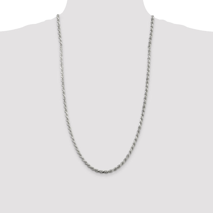 Sterling Silver 4.25mm D.C. Rope Chain