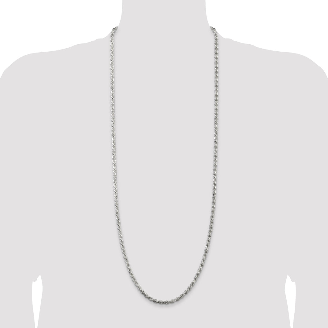 Sterling Silver 4.25mm D.C. Rope Chain