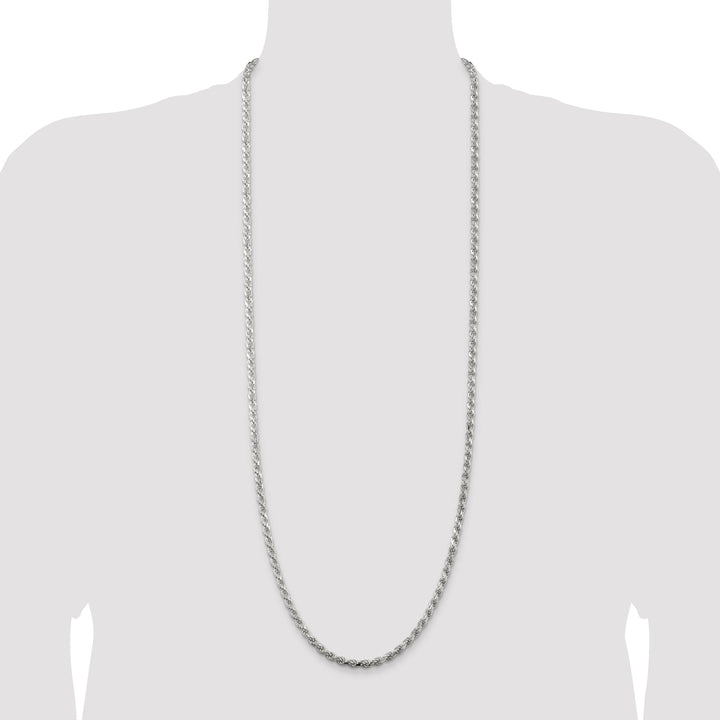 Sterling Silver 4.25mm D.C. Rope Chain