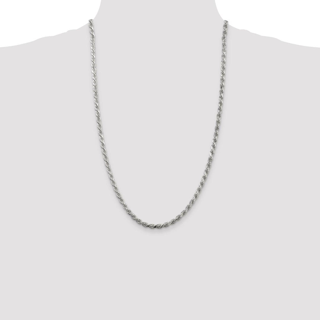 Sterling Silver 4.25mm D.C. Rope Chain
