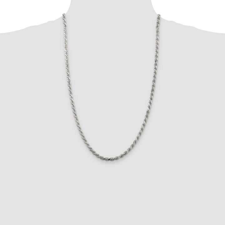 Sterling Silver 4.25mm D.C. Rope Chain