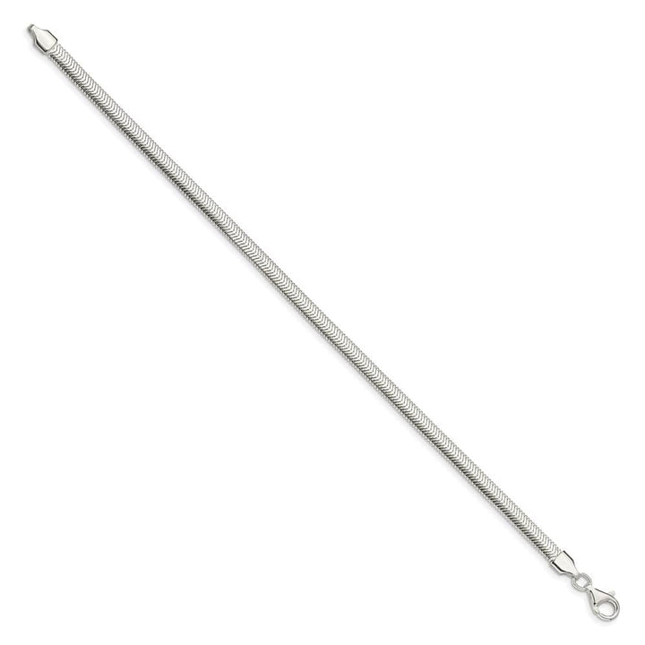 Sterling Silver 4.2mm Flat Oval Snake Chain