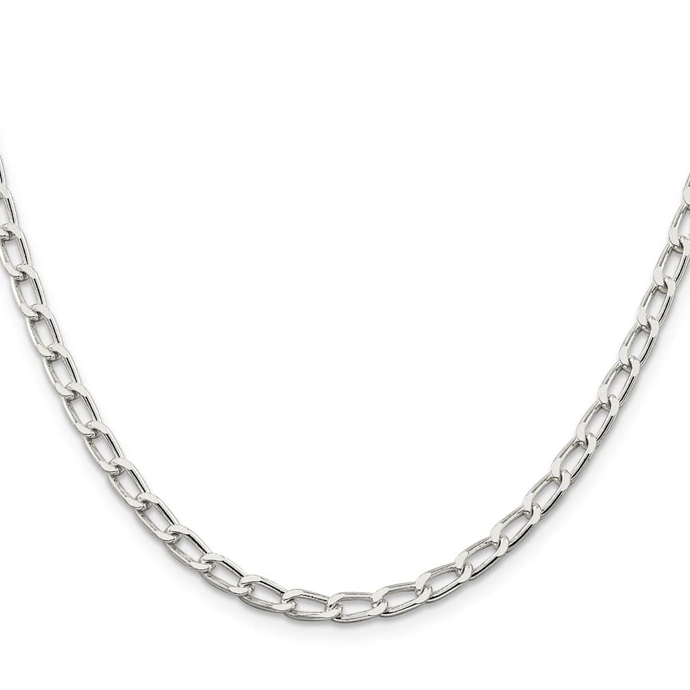 Sterling Silver 4.3mm Open Elongated Link Chain