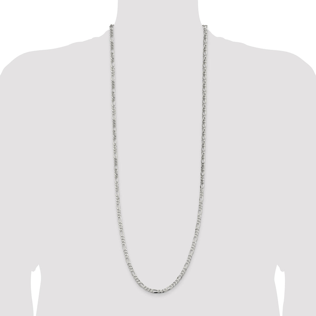 Sterling Silver 4.5mm Figaro Chain