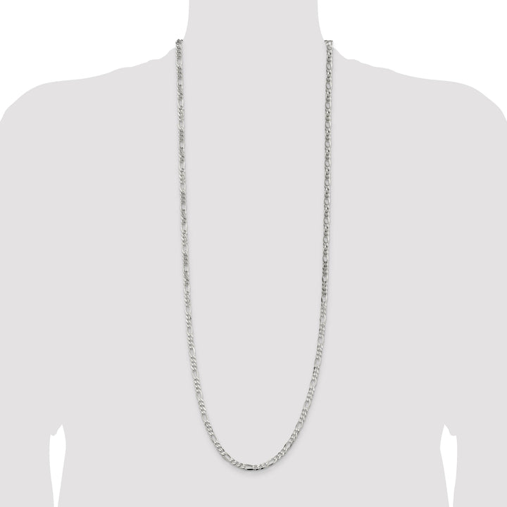 Sterling Silver 4.5mm Figaro Chain