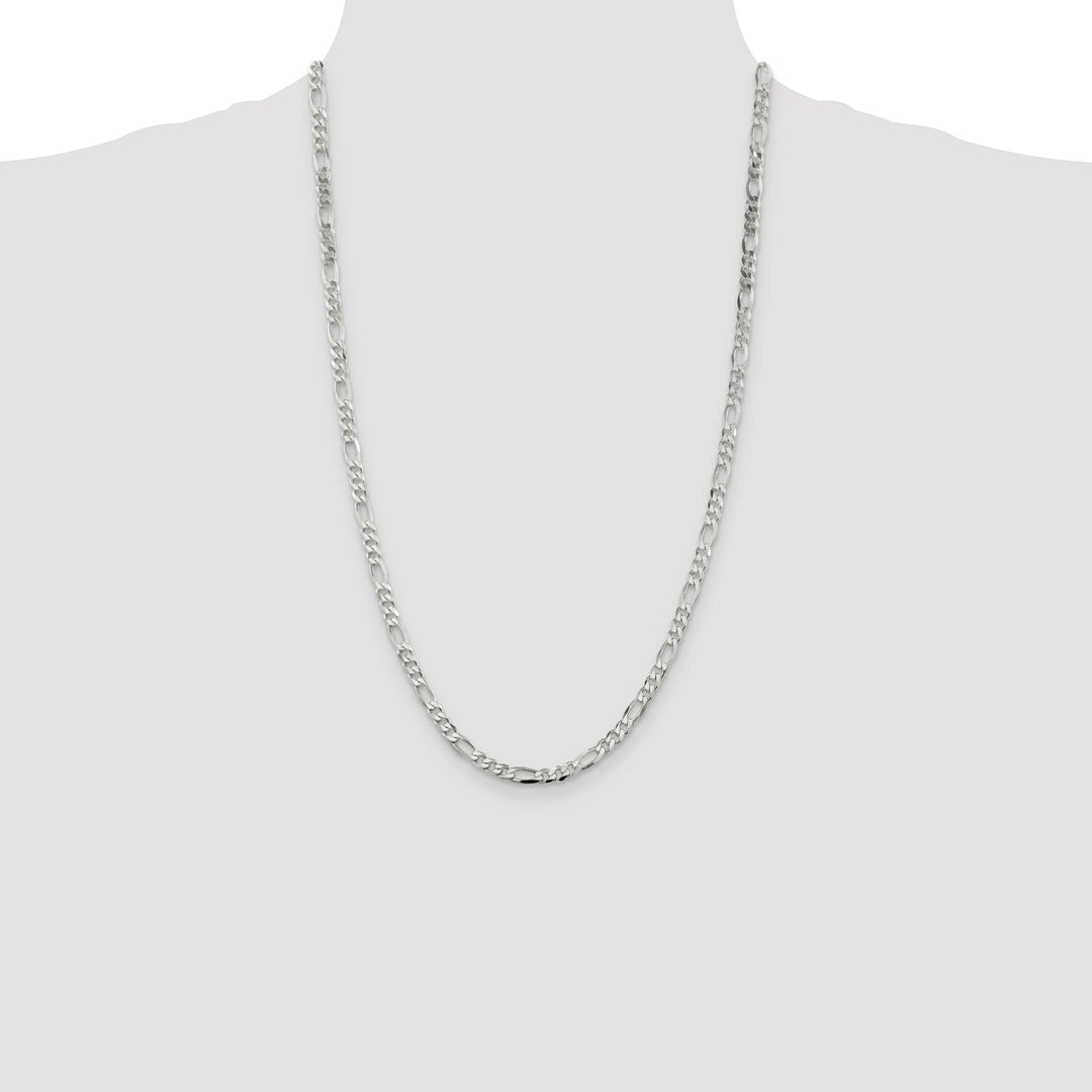 Sterling Silver 4.5mm Figaro Chain