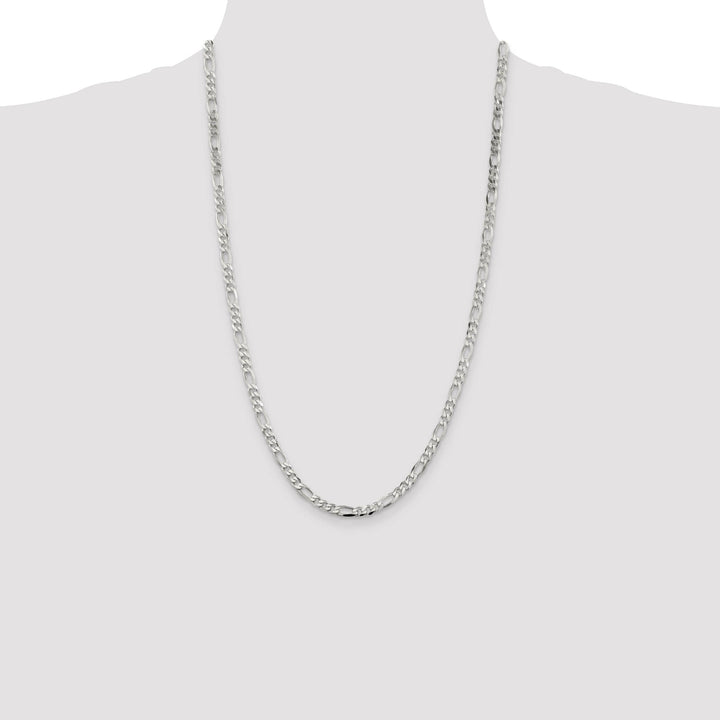 Sterling Silver 4.5mm Figaro Chain