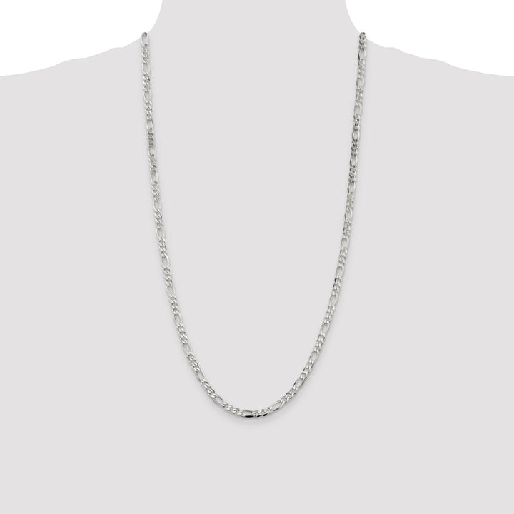 Sterling Silver 4.5mm Figaro Chain