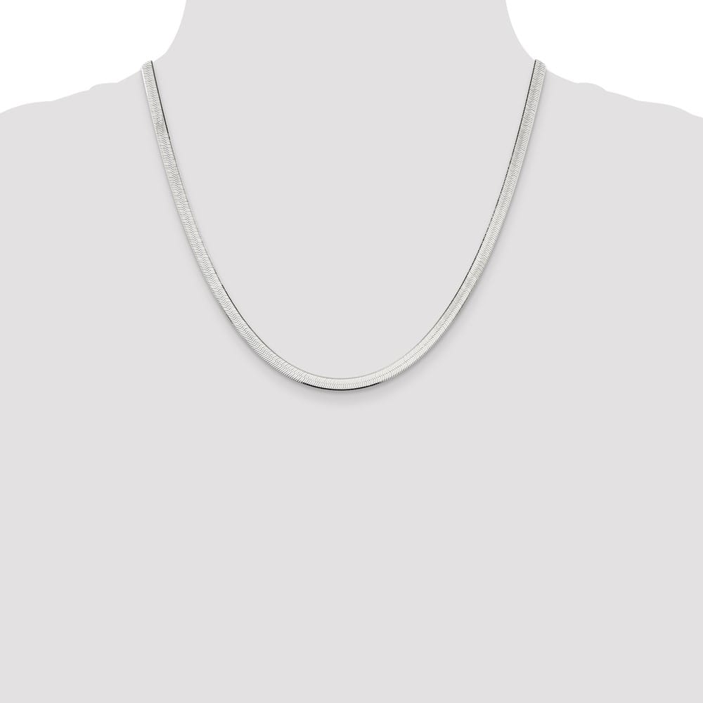 Sterling Silver 4.5mm Magic Herringbone Chain Size 20