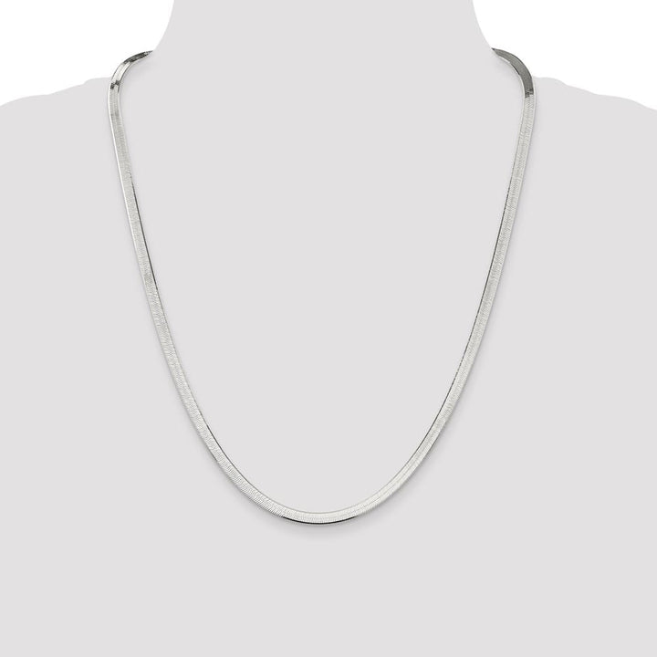 Sterling Silver 4.5mm Magic Herringbone Chain Size 24