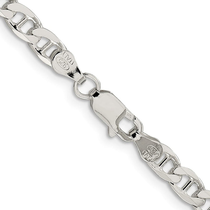 Sterling Silver 4.65mm D.C. Flat Anchor Curb Chain