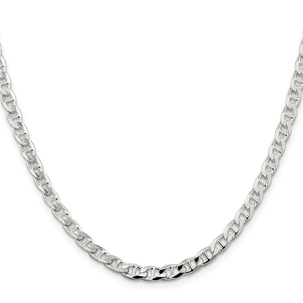 Sterling Silver 4.65mm D.C. Flat Anchor Curb Chain