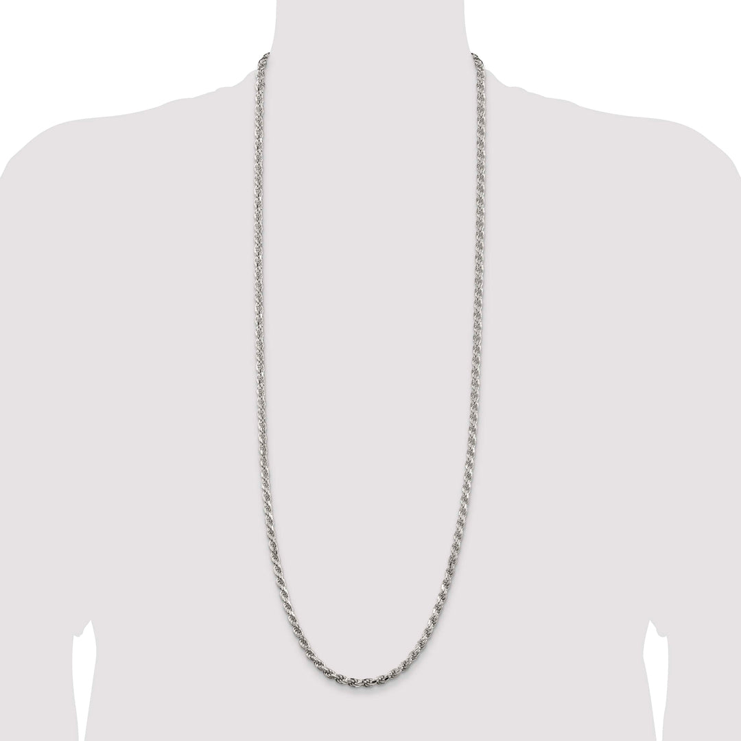 Sterling Silver 4.6mm D.C. Rope Chain