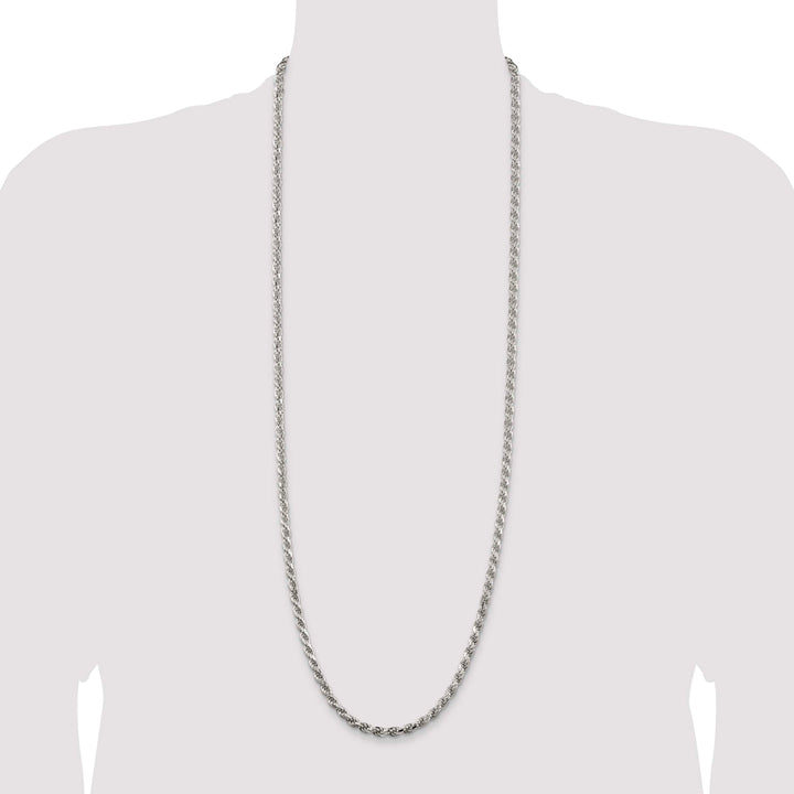 Sterling Silver 4.6mm D.C. Rope Chain