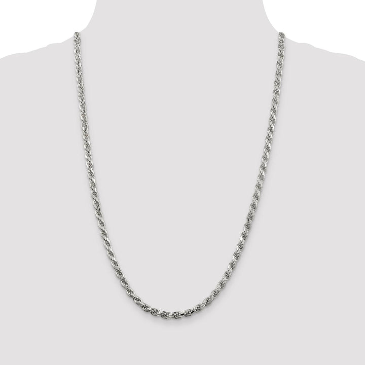 Sterling Silver 4.6mm D.C. Rope Chain
