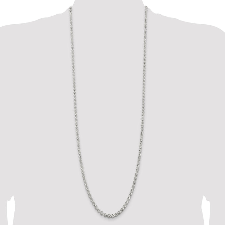 Sterling Silver 4.6mm Rolo Chain 36 Inch