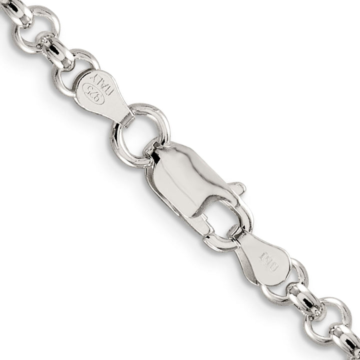 Sterling Silver 4.6mm Rolo Chain 36 Inch