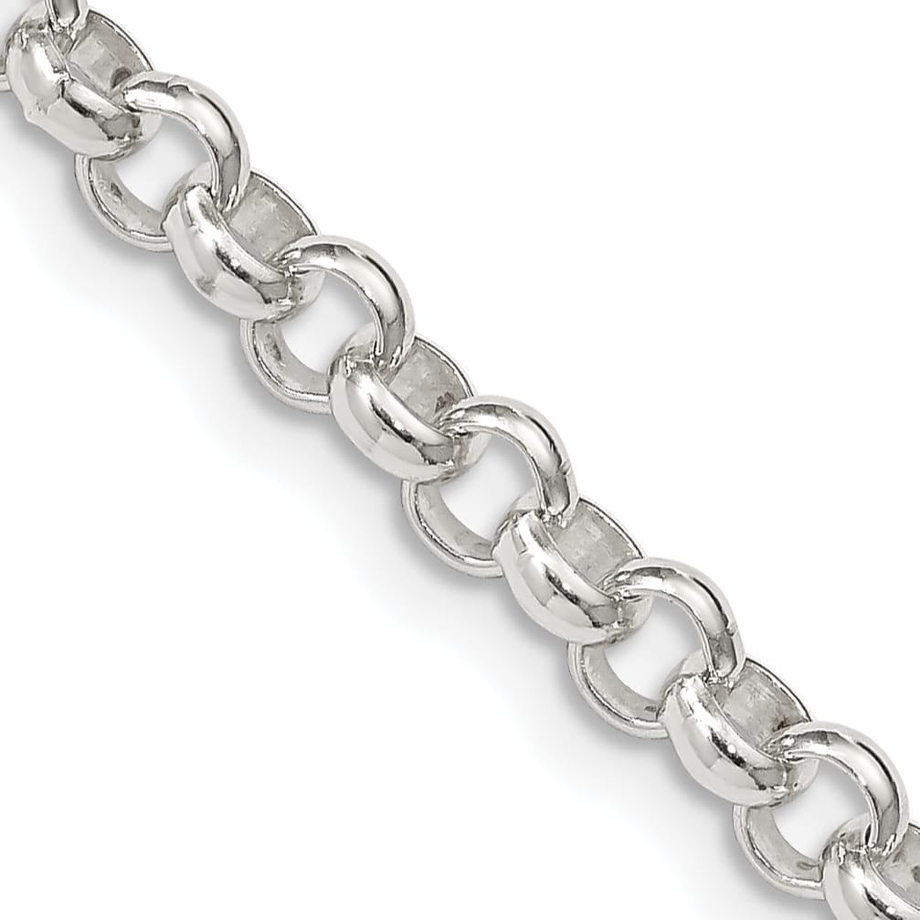 Sterling Silver 4.6mm Rolo Chain 36 Inch