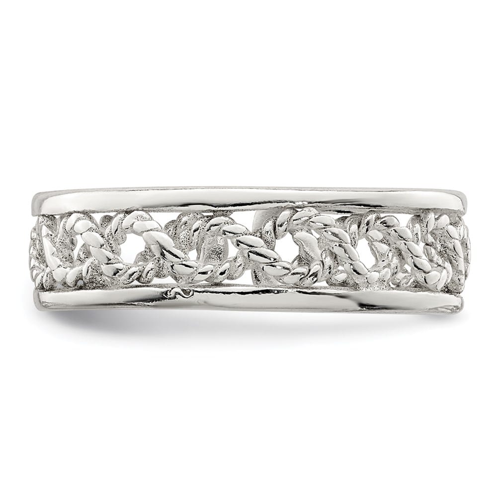Sterling Silver 4 mm Solid Toe Ring