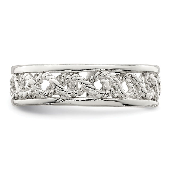 Sterling Silver 4 mm Solid Toe Ring