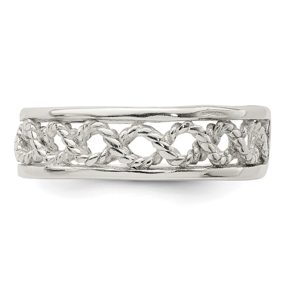 Sterling Silver 4 mm Solid Toe Ring