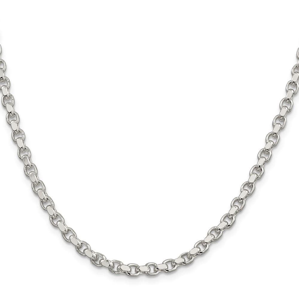 Sterling Silver 4mm D.C. Rolo Chain