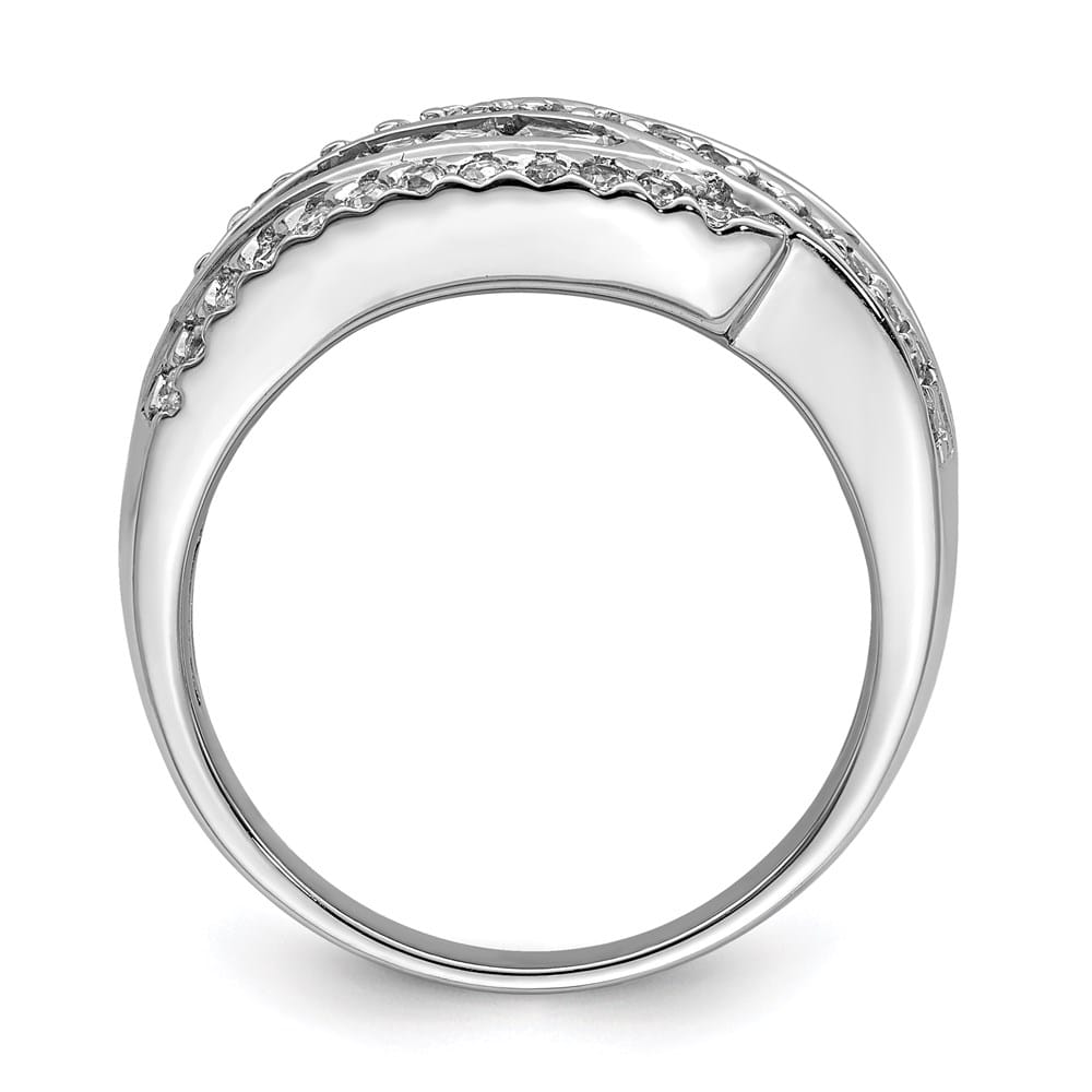 Sterling Silver 5.18 g CZ Ring