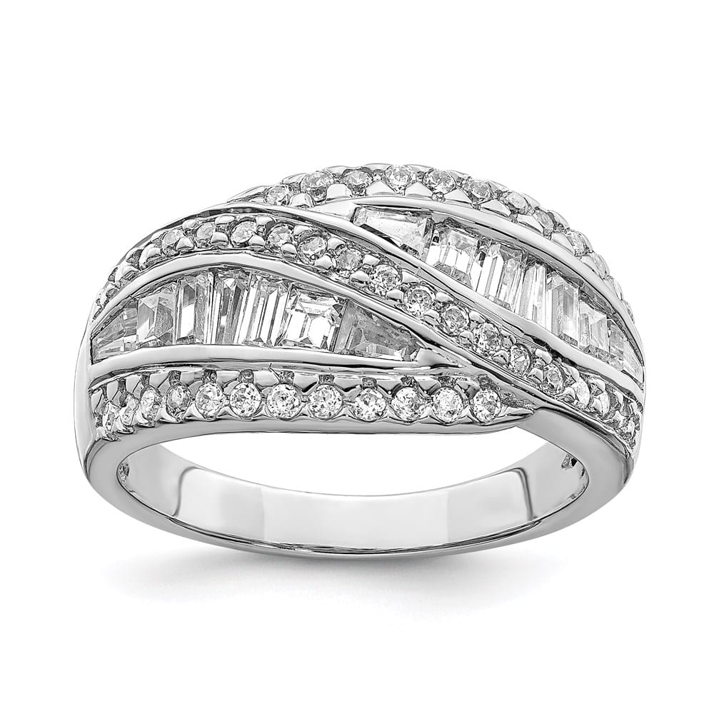 Sterling Silver 5.18 g CZ Ring