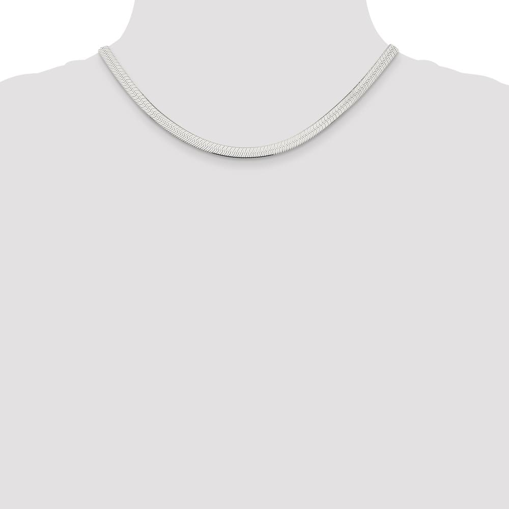 Sterling Silver 5.25mm Magic Herringbone Chain Size 16