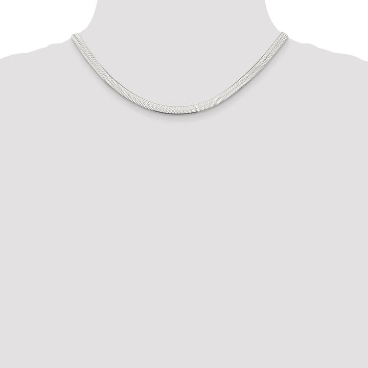 Sterling Silver 5.25mm Magic Herringbone Chain Size 16